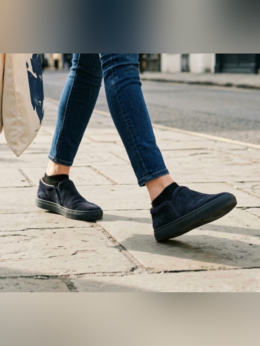 Rag & Bone Navy Blue Suede Loafers Size 7
